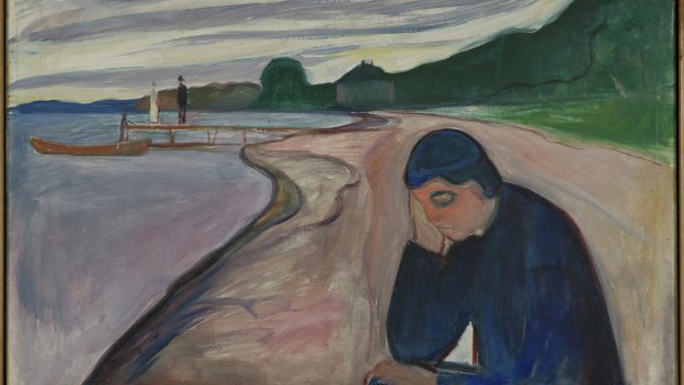 
            Edvard Munch: «Melankoli» (1893).
    
